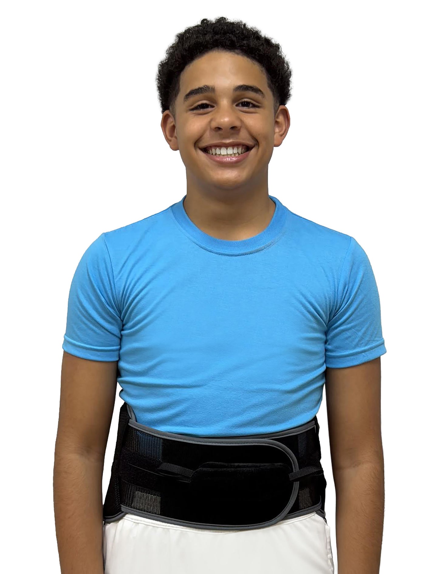 OPTEC USA OrthoFit Lumbar Sacral Orthosis (LSO) — Youth Back Brace for Kids & Teens Ages 4–17 | One Size Fits All | Pulley Compression System | Medical & Sport Lower Back Support
