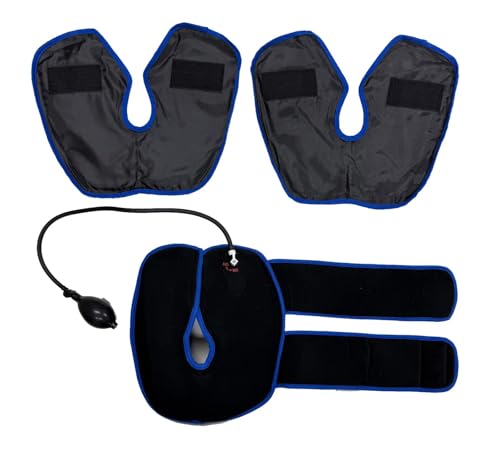 Gladiator Inflatable Hot & Cold Therapy Knee Brace – Air Bladder Compression, Dual Gel Liner + Spare, Breathable Moisture-Wicking Fabric | Pain Relief for Swelling, Arthritis, ACL & Post-Surgery Recovery