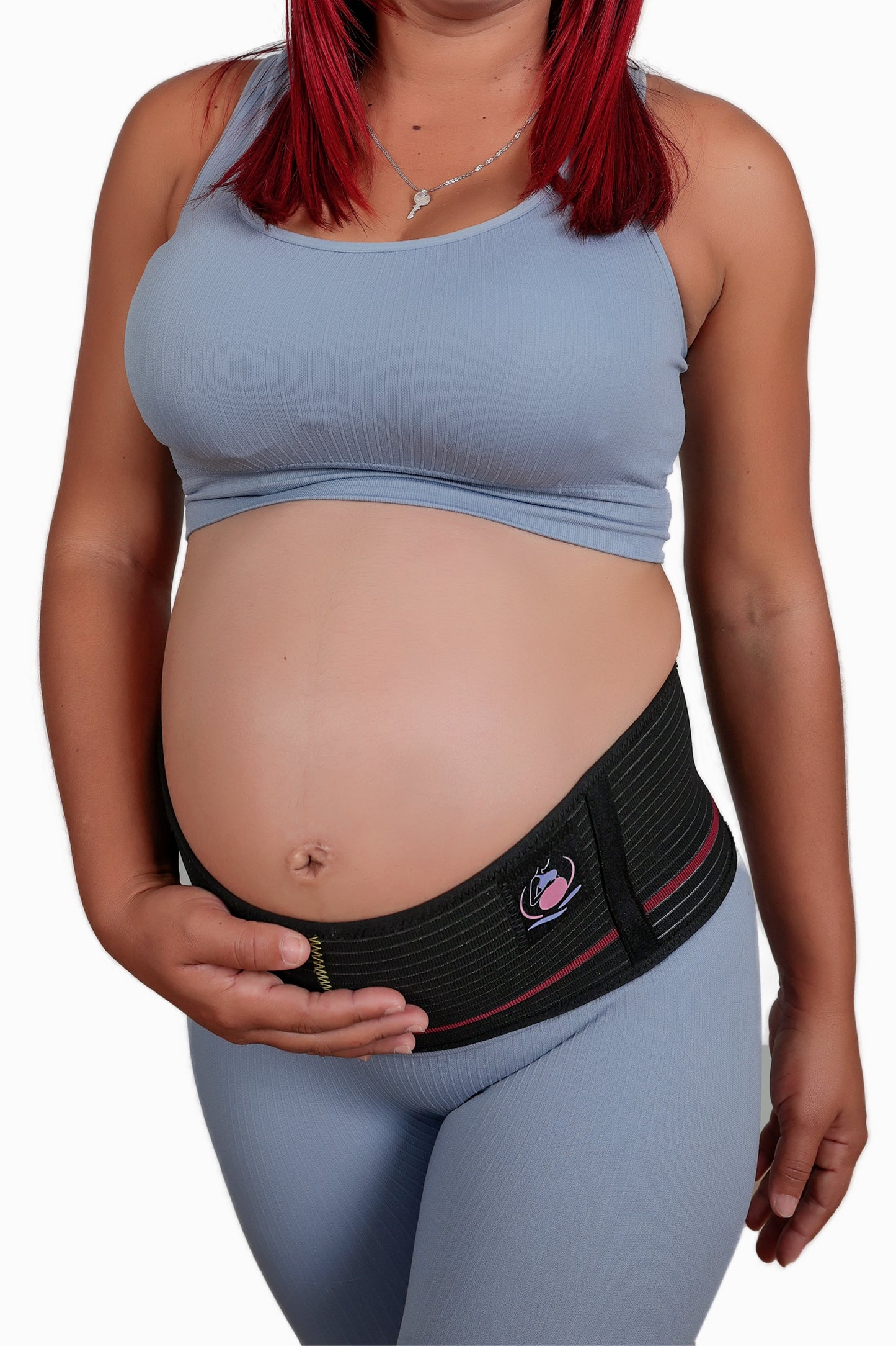 MothersHug Maternity Belly Band - Ultimate Support for Pregnant Women | Adjustable Soft & Breathable Pregnancy Support for Back, Abdomen, Hip and Pelvic Relief | Fits Range 28" - 48" - Black