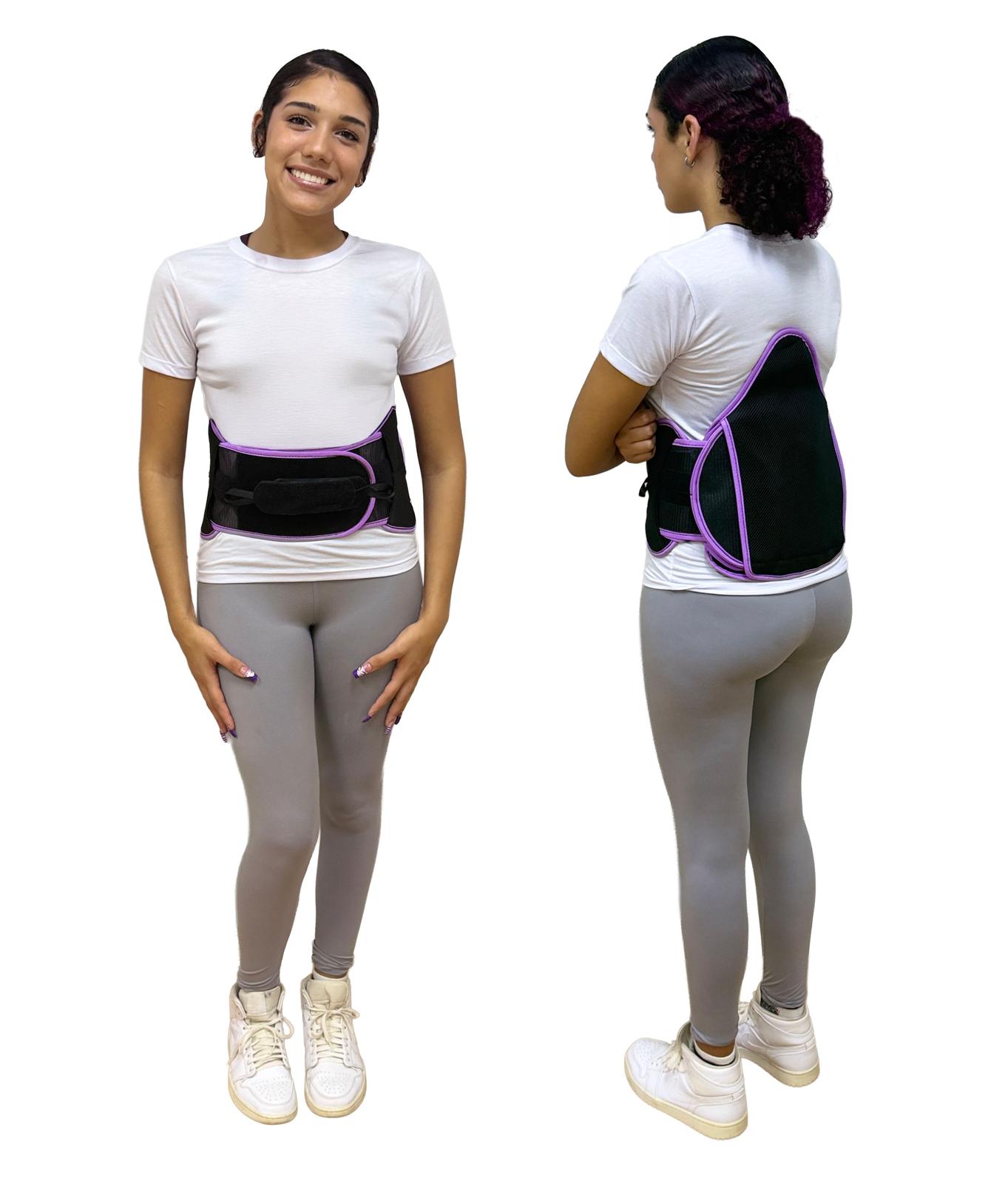 OPTEC USA OrthoFit Lumbar Sacral Orthosis (LSO) — Youth Back Brace for Kids & Teens Ages 4–17 | One Size Fits All | Pulley Compression System | Medical & Sport Lower Back Support
